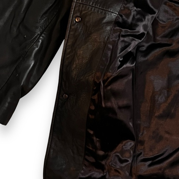 Couture by J Park Lamb Leather Blazer Coat Jacket 3 Button Flap Pockets Mens XL - Picture 5 of 11